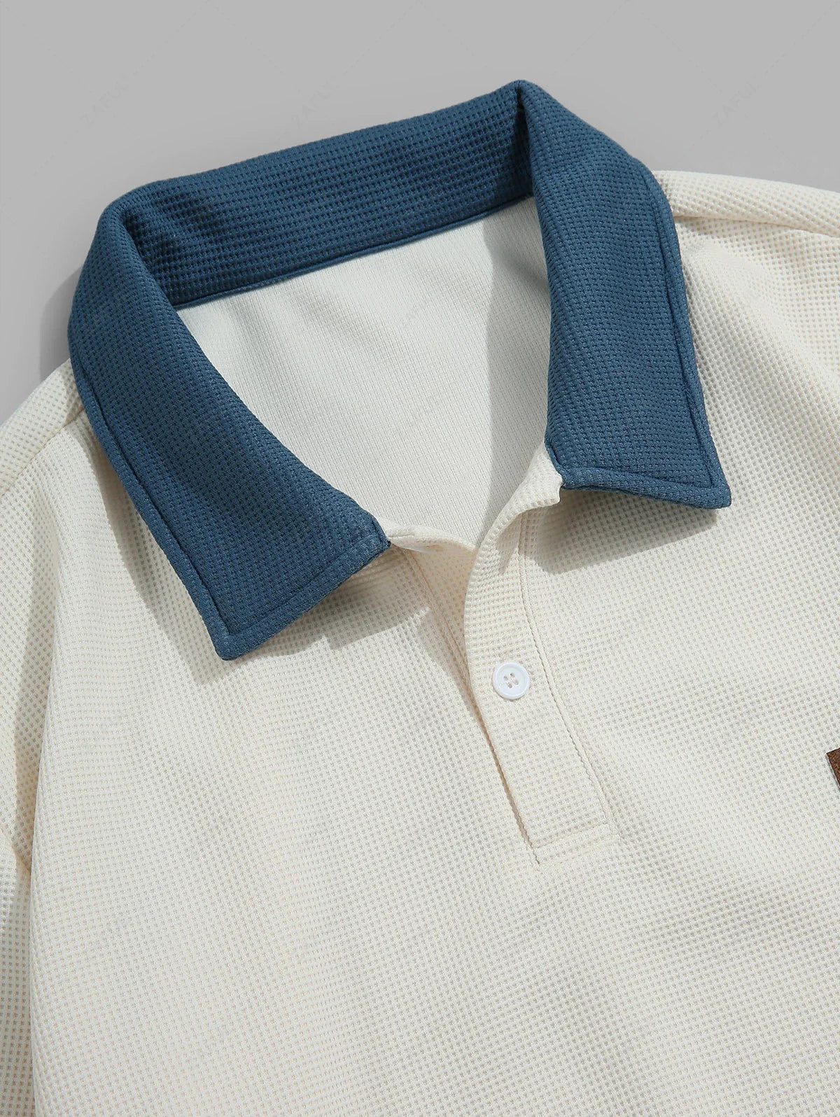 Unisex Letter Patch Design Long Sleeve Pullover Sweatshirt